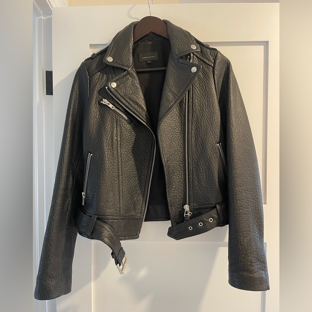 Mackage x Aritzia pebbled leather jacket
